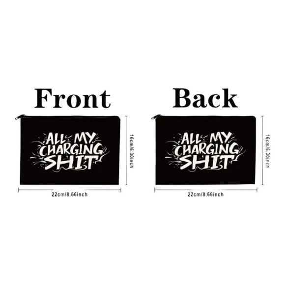 Charging Sh*t" Canvas Pouch - Picture 4 of 4